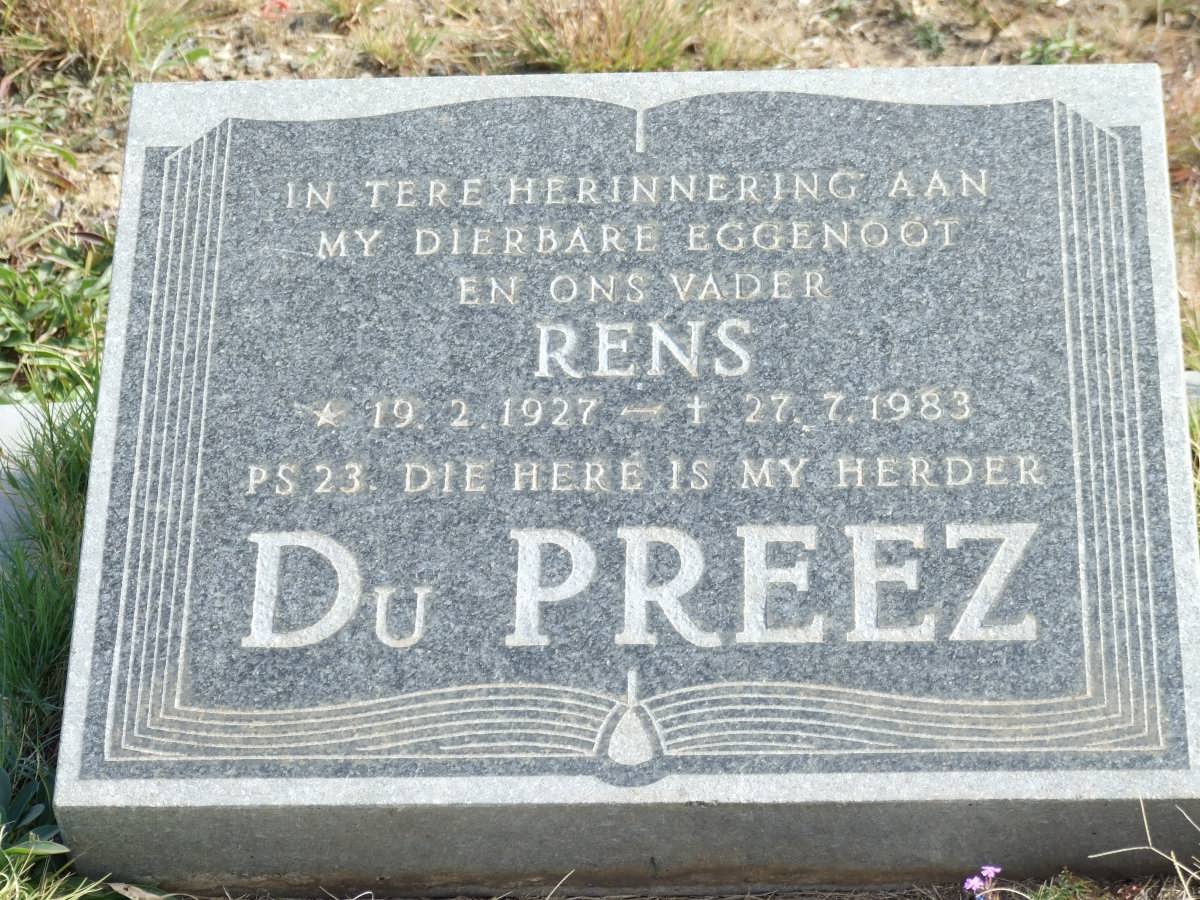 PREEZ Rens, du 1927-1983