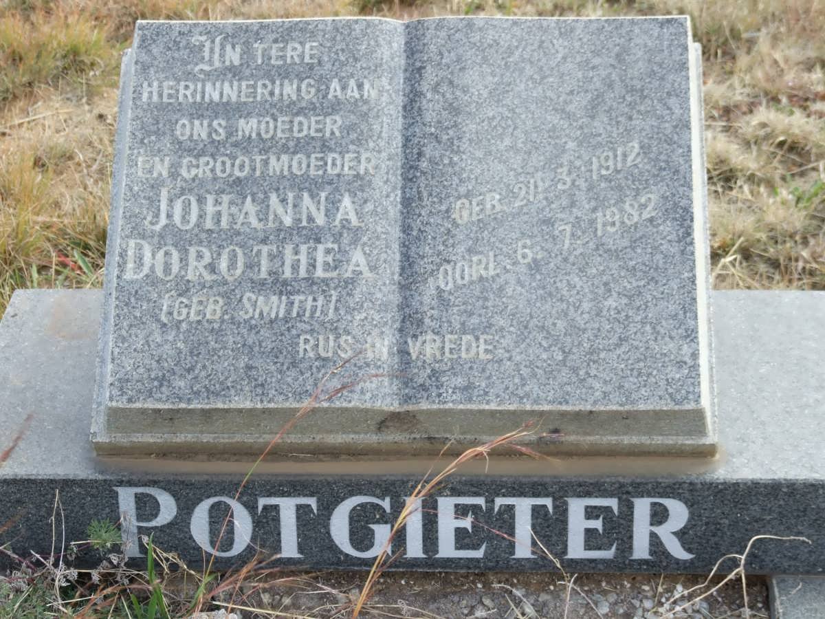 POTGIETER Johanna Dorothea nee SMITH 1912-1982