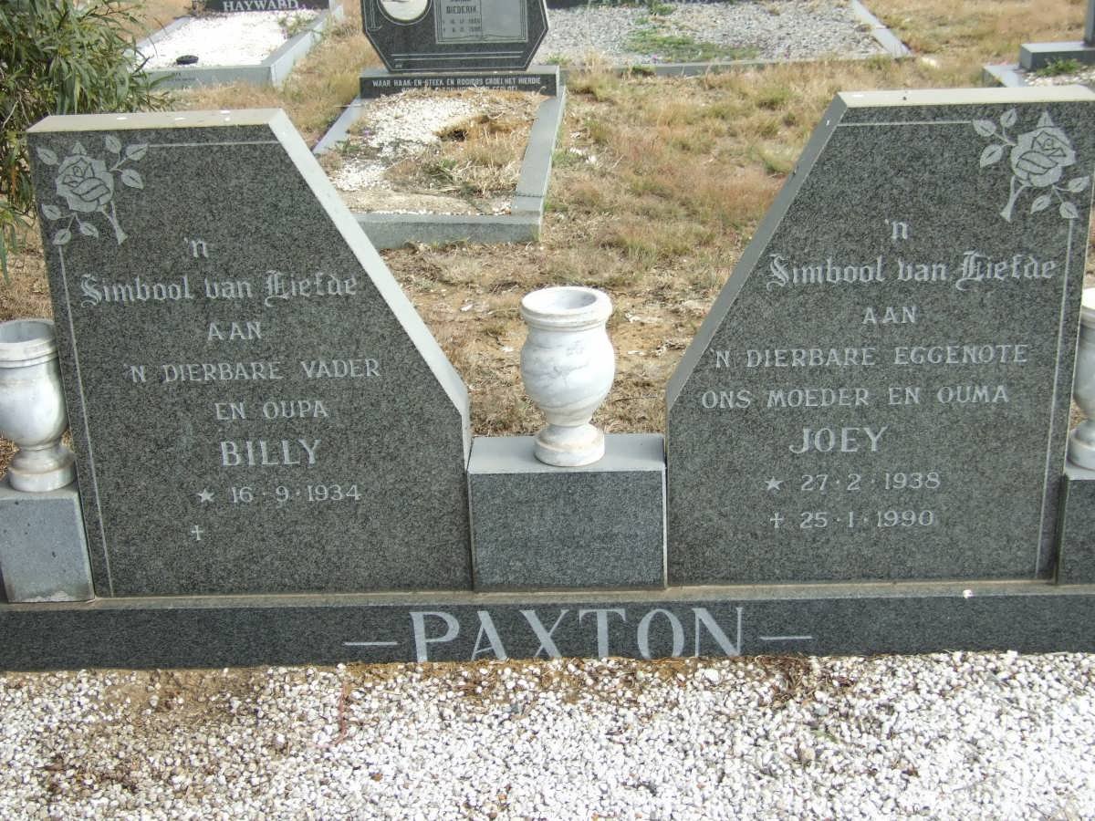 PAXTON Billy 1934- &amp; Joey 1938-1990