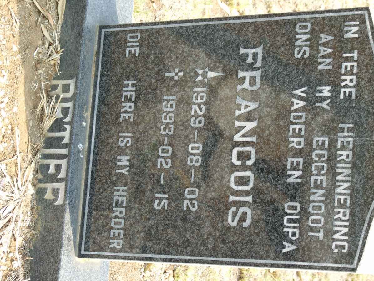 RETIEF Francois 1929-1993