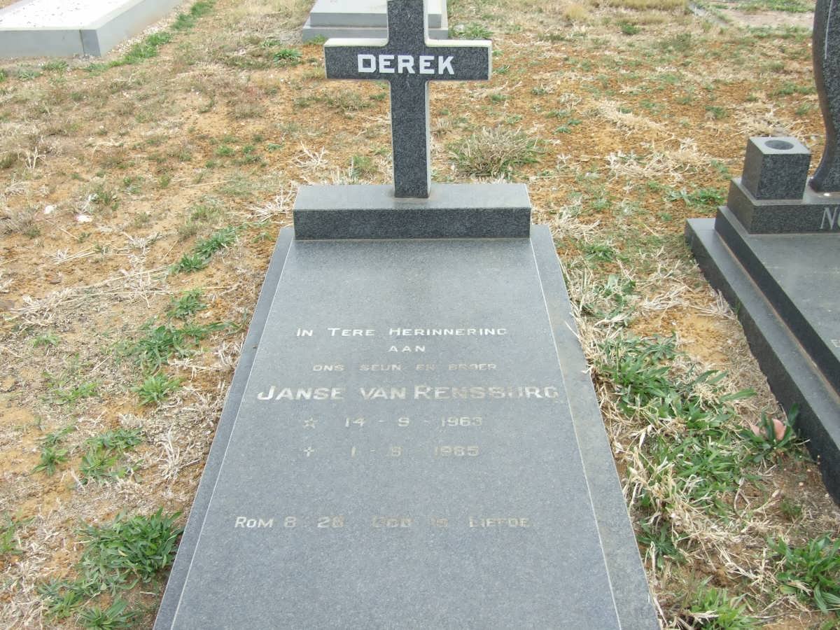 RENSBURG Derek, Janse van 1963-1985