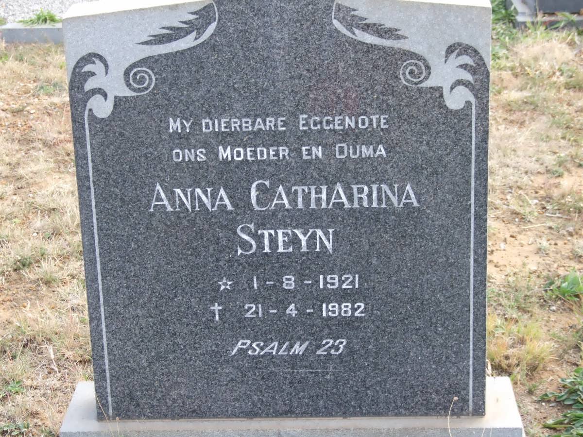 STEYN Anna Catharina 1921-1982