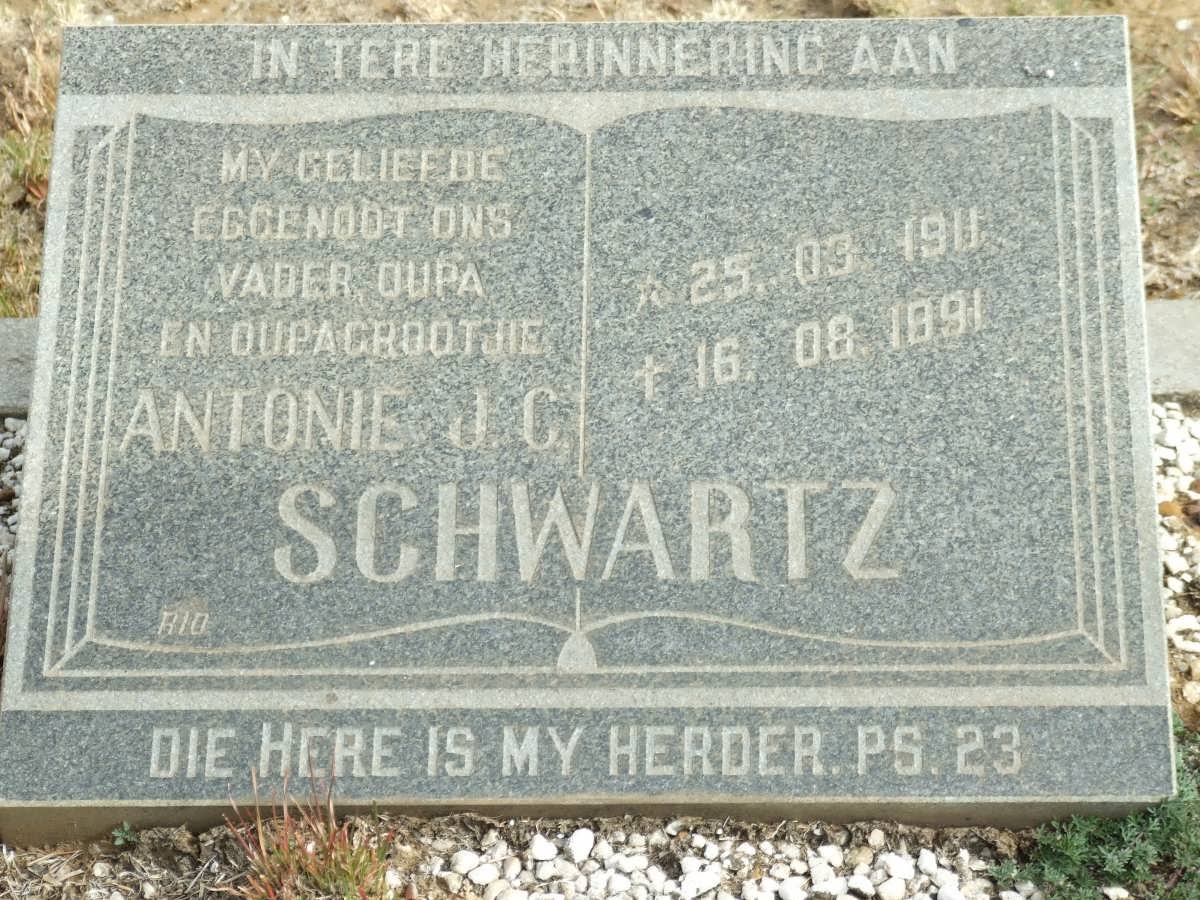 SCHWARTZ Antonie J.C. 1911-1991