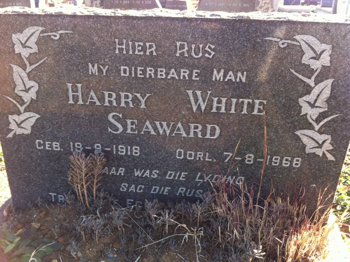 SEAWARD Harry White 1918-1968