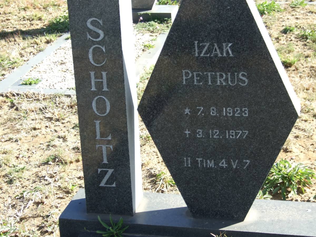 SCHOLTZ Izak Petrus 1923-1977