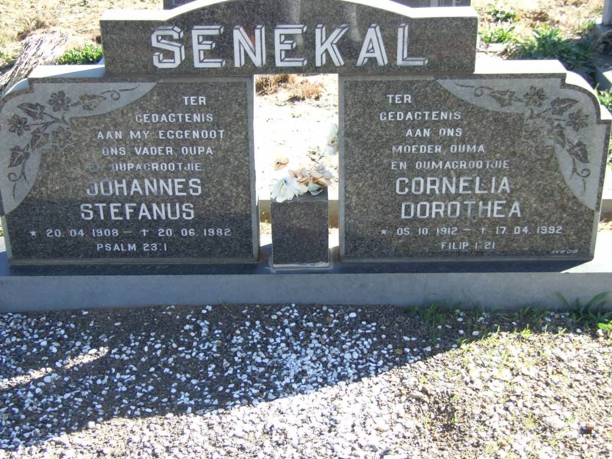 SENEKAL Johannes Stefanus 1908-1982 &amp; Cornelia Dorothea 1912-1992