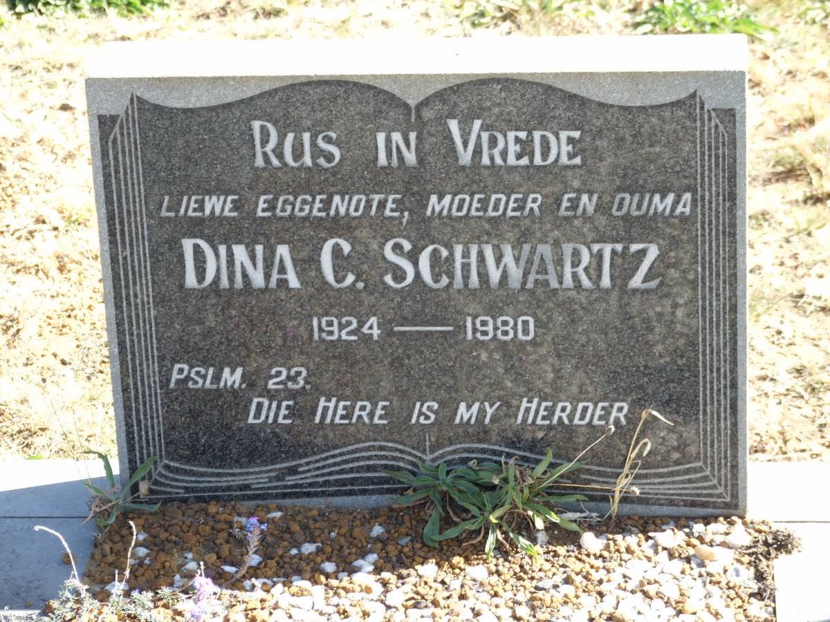 SCHWARTZ Dina C. 1924-1980