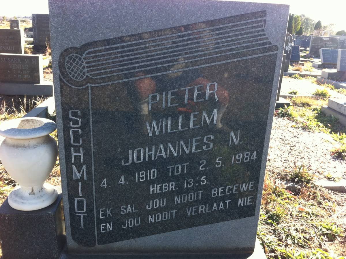 SCHMIDT Pieter Willem Johannes N. 1910-1984