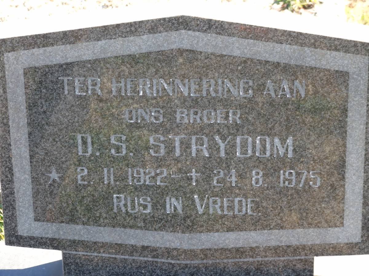 STRYDOM D.S. 1922-1975