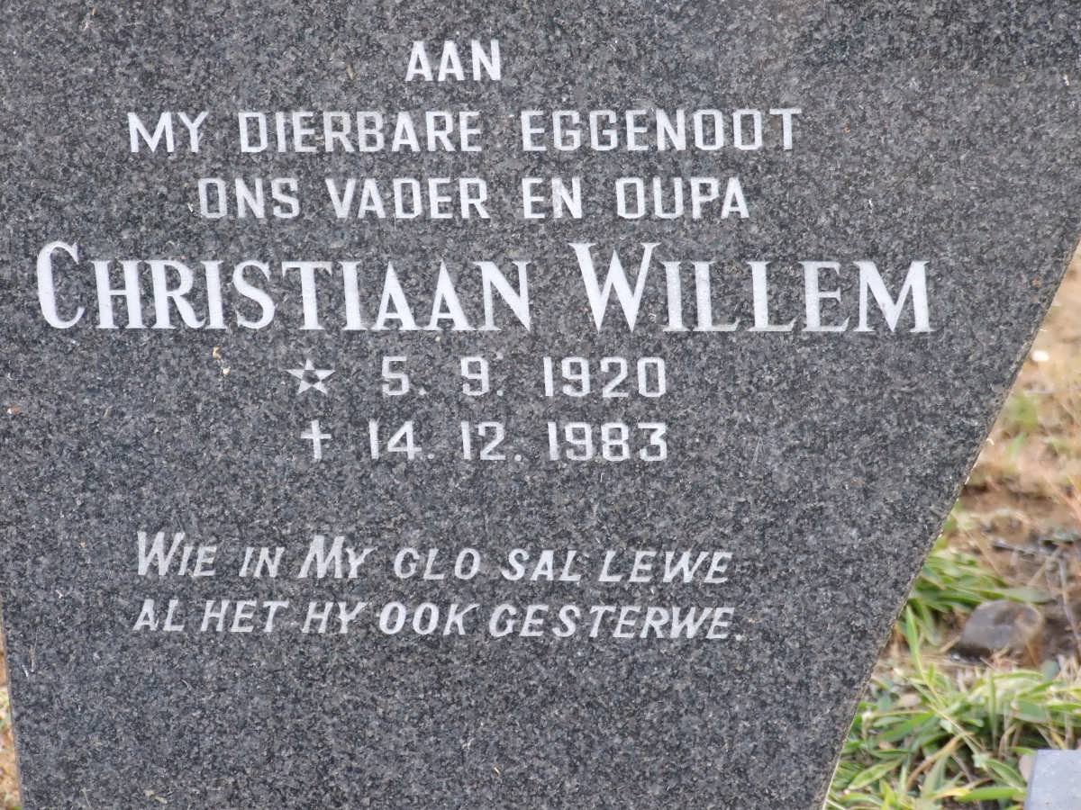SCHOEMAN Christiaan Willem 1920-1983 