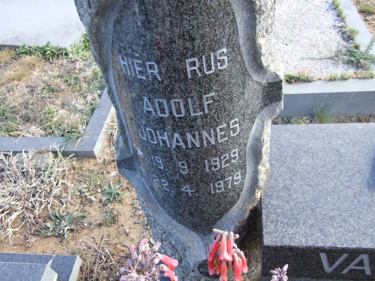 TONDER Adolf Johannes, van 1929-1979