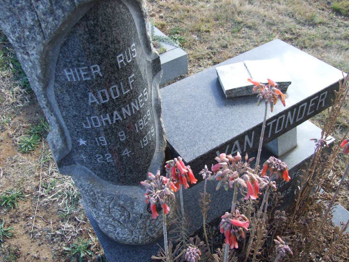 TONDER Adolf Johannes, van 1929-1979