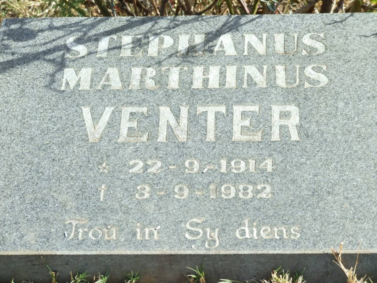 VENTER Stephanus Marthinus 1914-1982