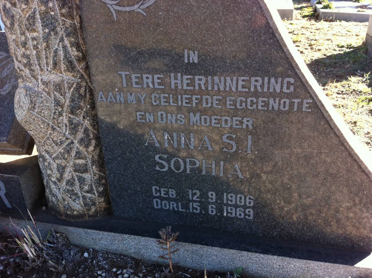 VISSER Anna S.I. Sophia 1906-1969