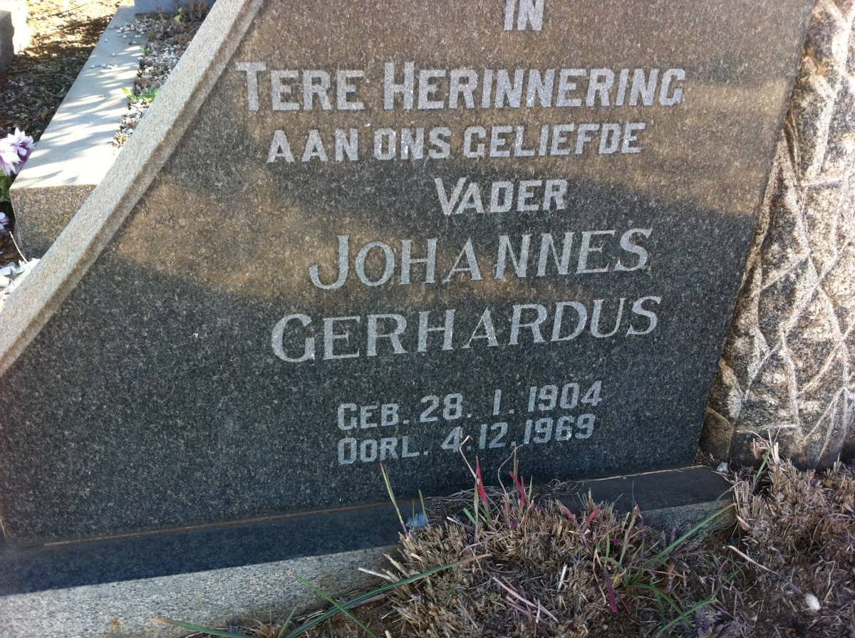 VISSER Johannes Gerhardus 1904-1969 