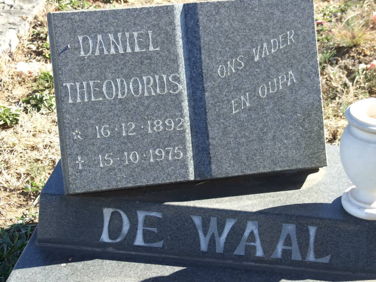 WAAL Daniel Theodorus, de 1892-1975