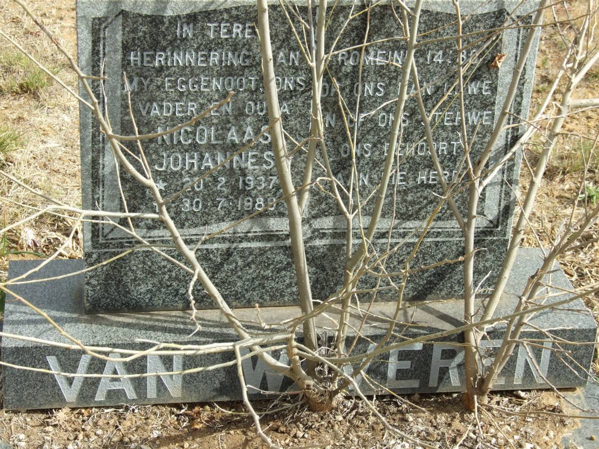 WAVEREN Nicolaas Johannes, van 1937-1989