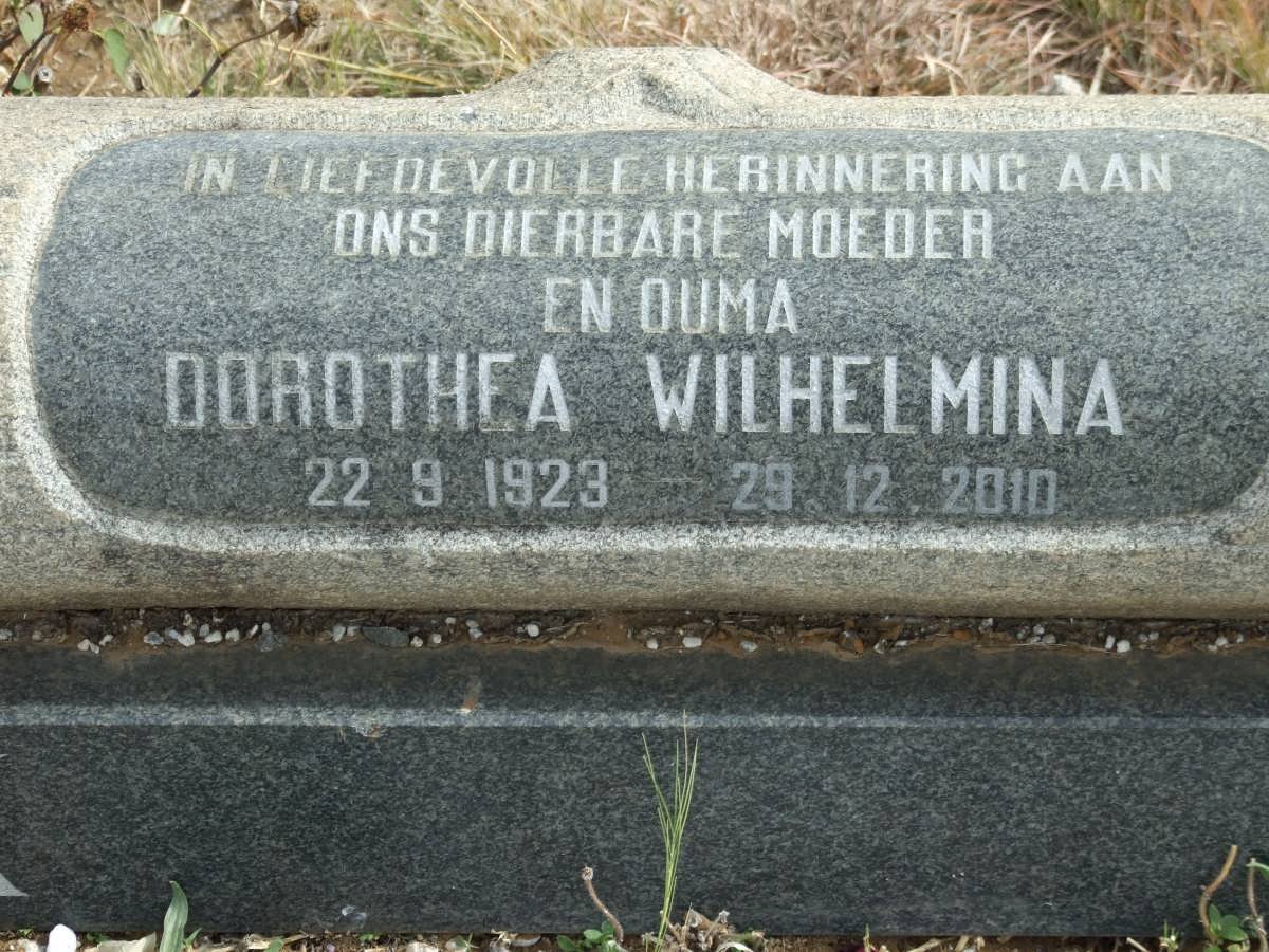 WYK Dorothea Wilhelmina, van 1923-2010