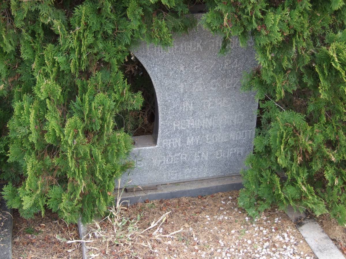 ? ? Jacobus 1924-1987