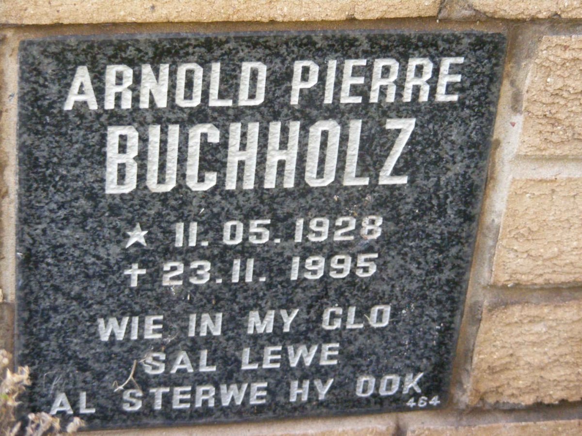BUCHHOLZ Arnold Pierre 1928-1995