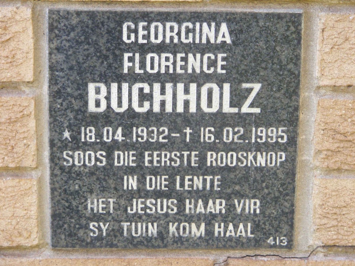 BUCHHOLZ Georgina Florence 1932-1995