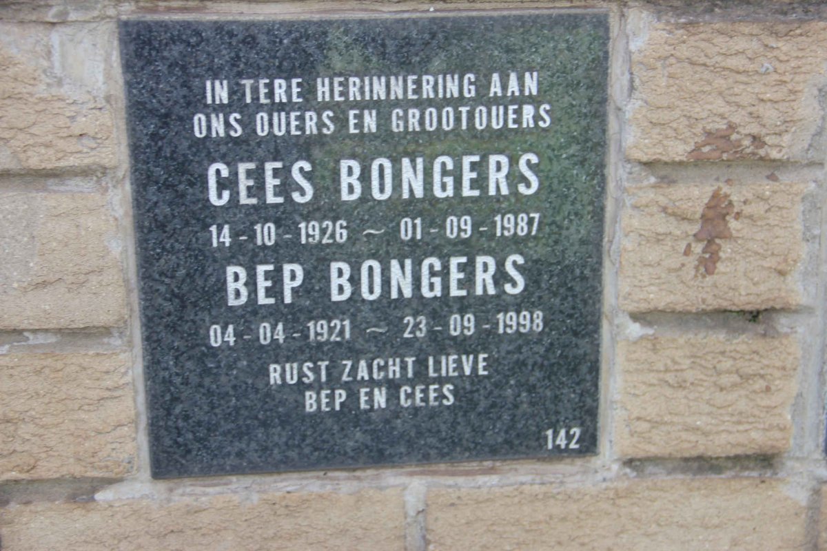 BONGERS Bep 1921-1998 &amp; Cees 1926-1987  