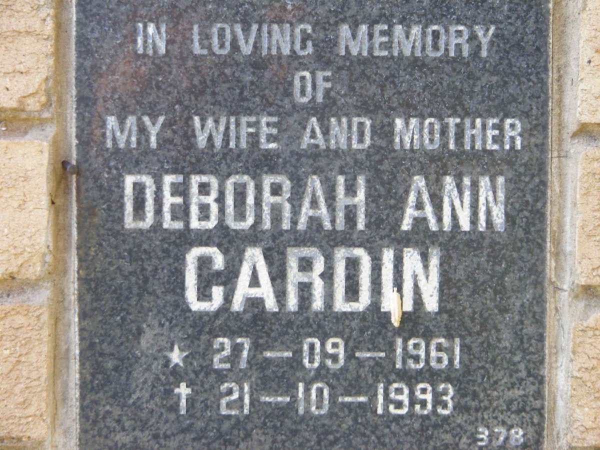 CARDIN Deborah Ann 1961-1993