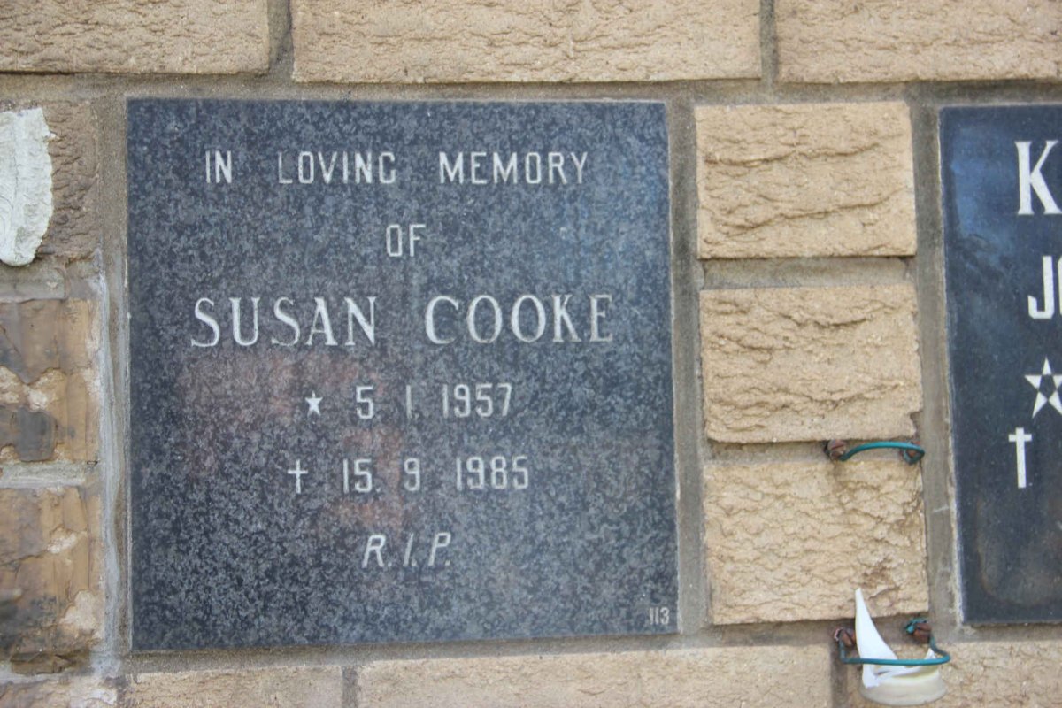COOKE Susan 1957-1985