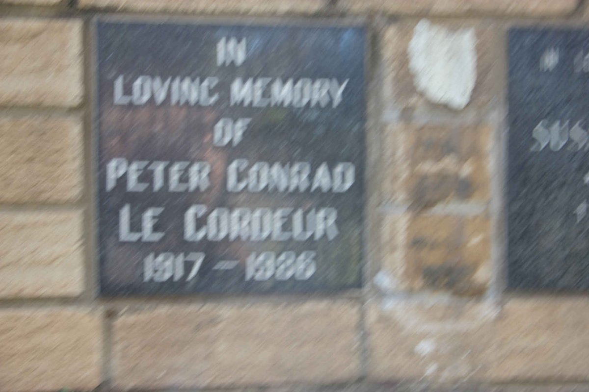 CORDEUR Peter Conrad, le 1917-1985