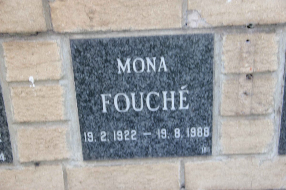 FOUCHE Mona 1922-1988