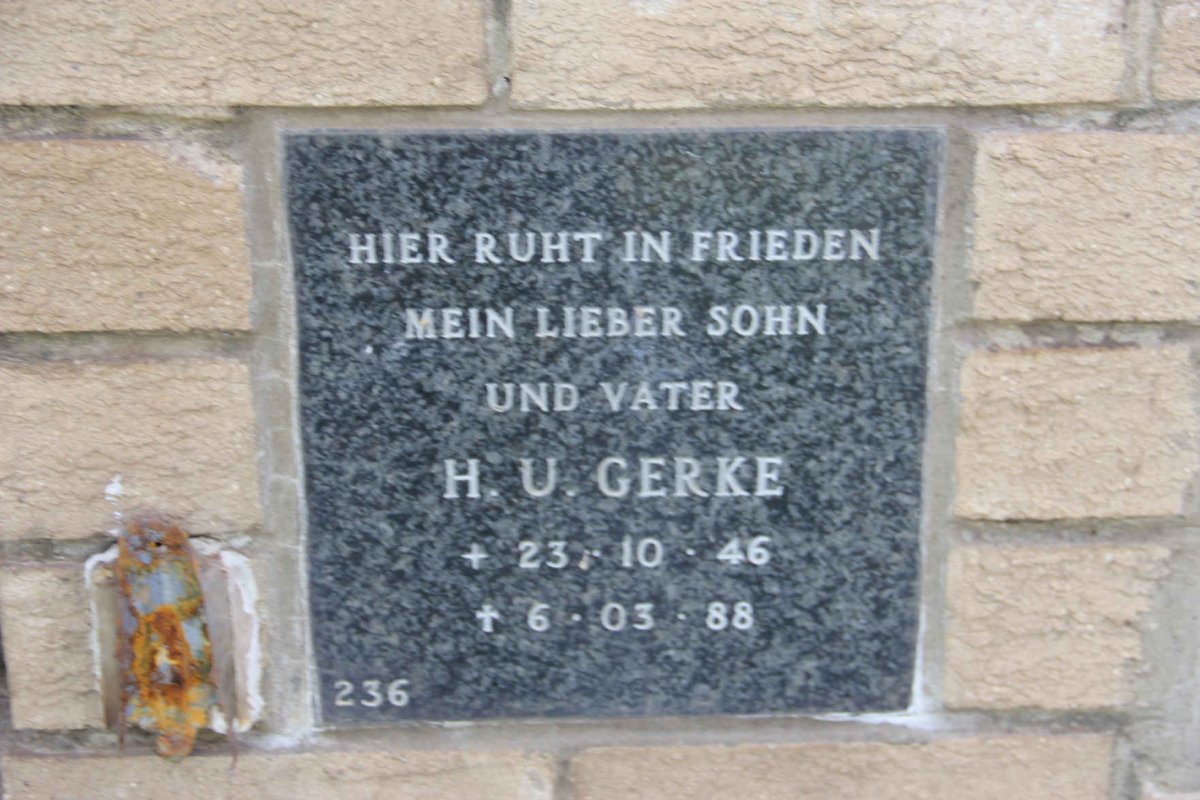 GERKE H.U. 1946-1988