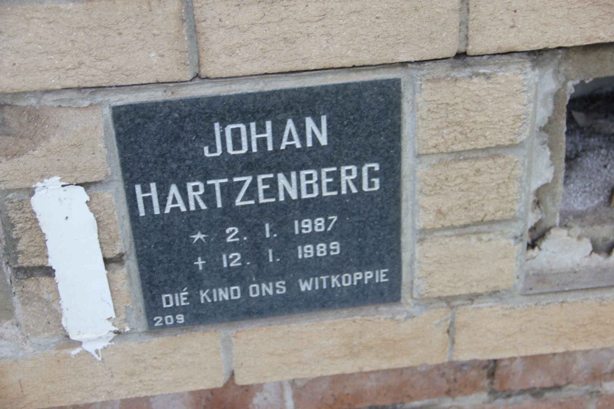 HARTZENBERG Johan 1987-1989