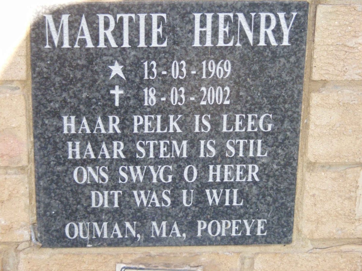 HENRY Martie 1969-2002