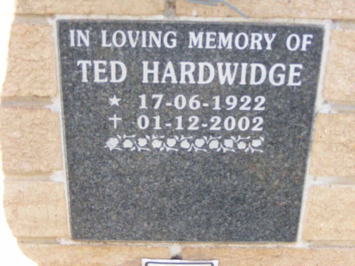 HARDWIDGE Ted 1922-2002