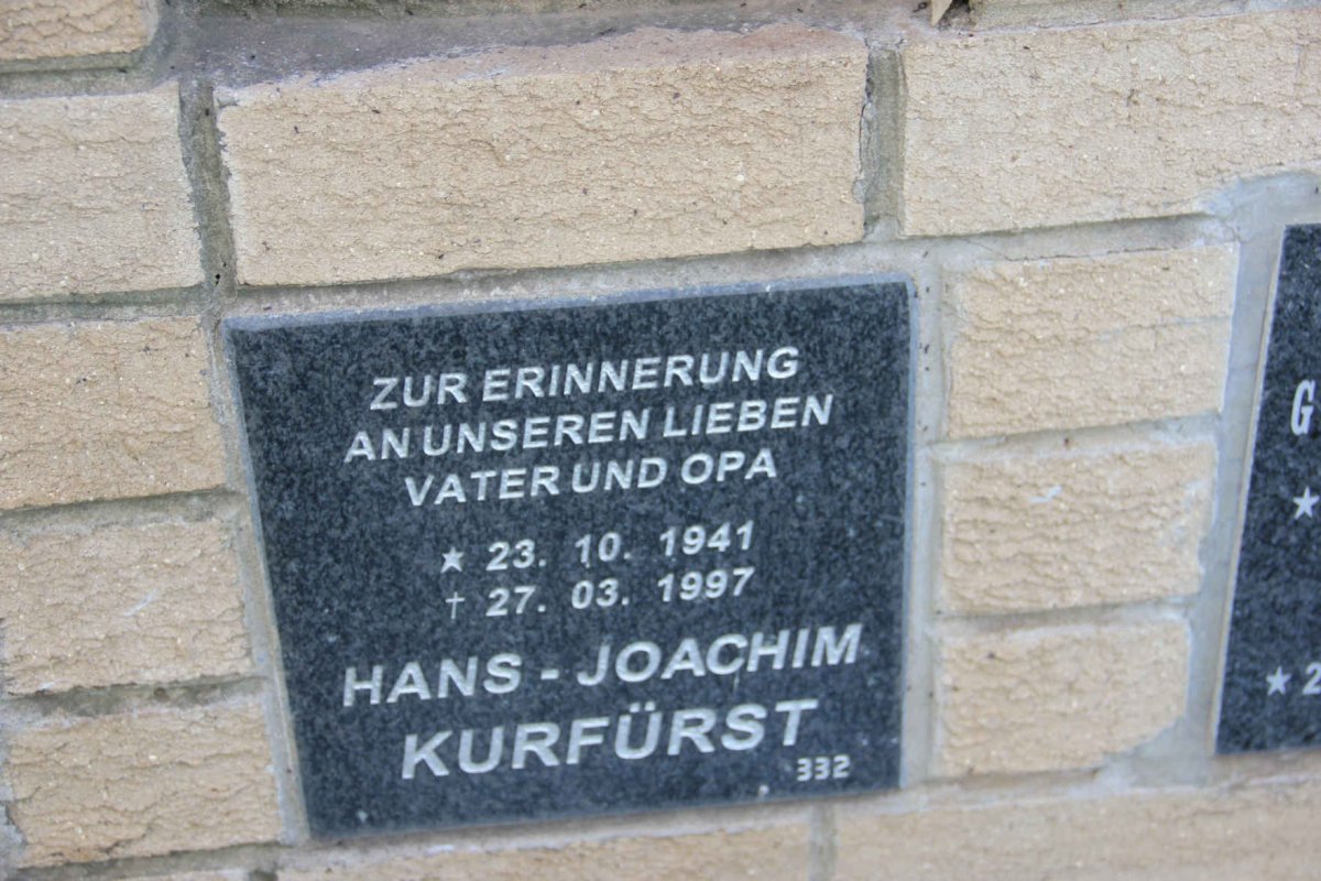 KURFURST Hans Joachim 1941-1997
