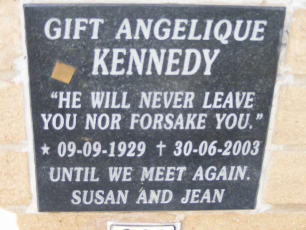 KENNEDY Gift Angelique 1929-2003