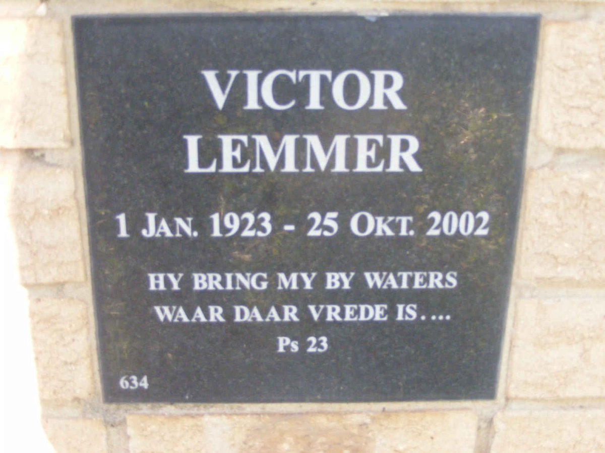 LEMMER Victor 1923-2002