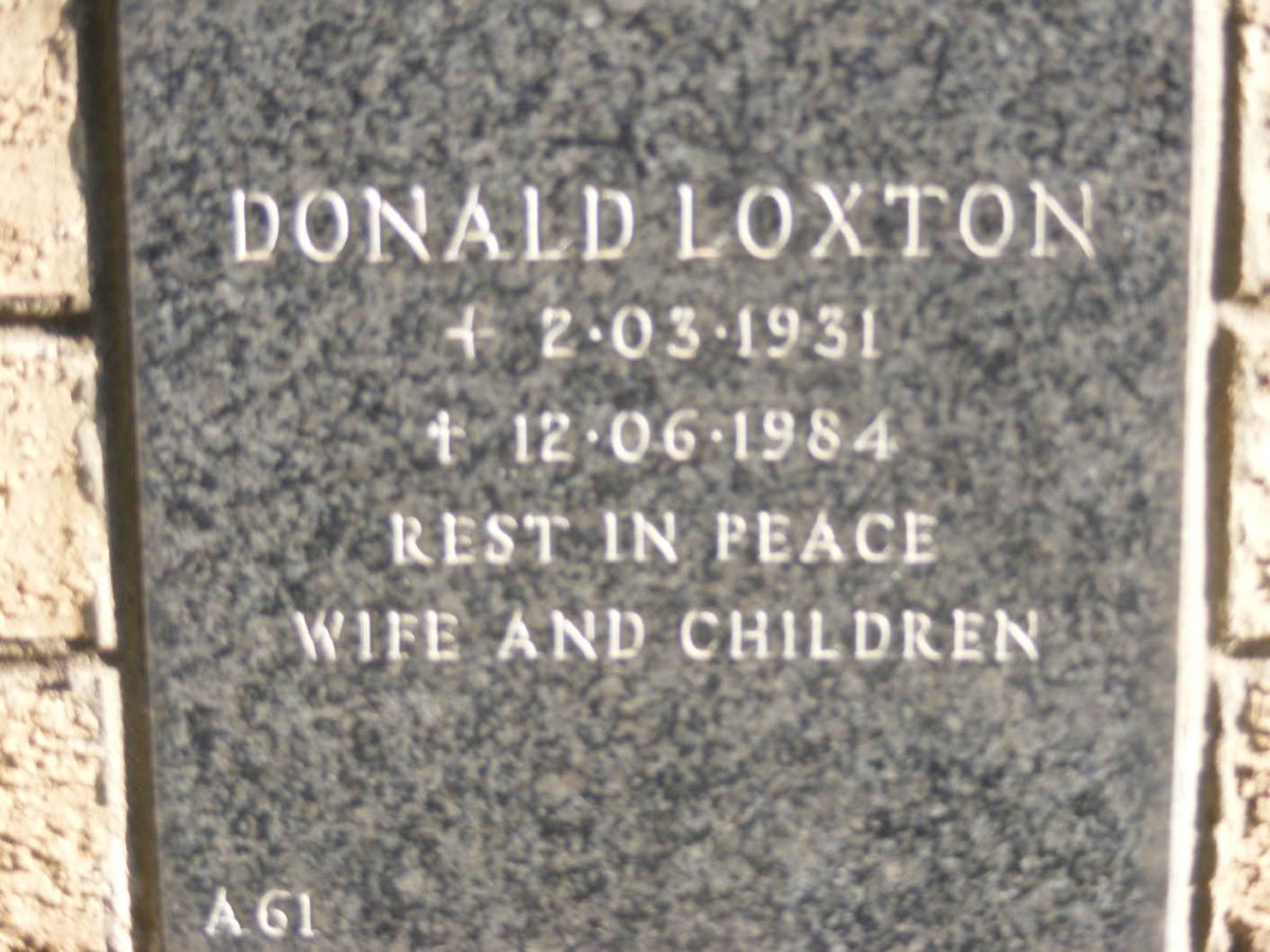 LOXTON Donald 1931-1984