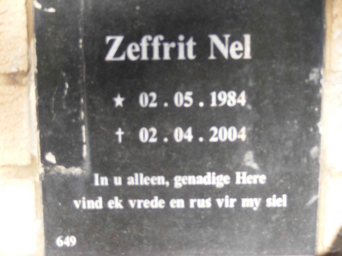 NEL Zeffrit 1984-2004