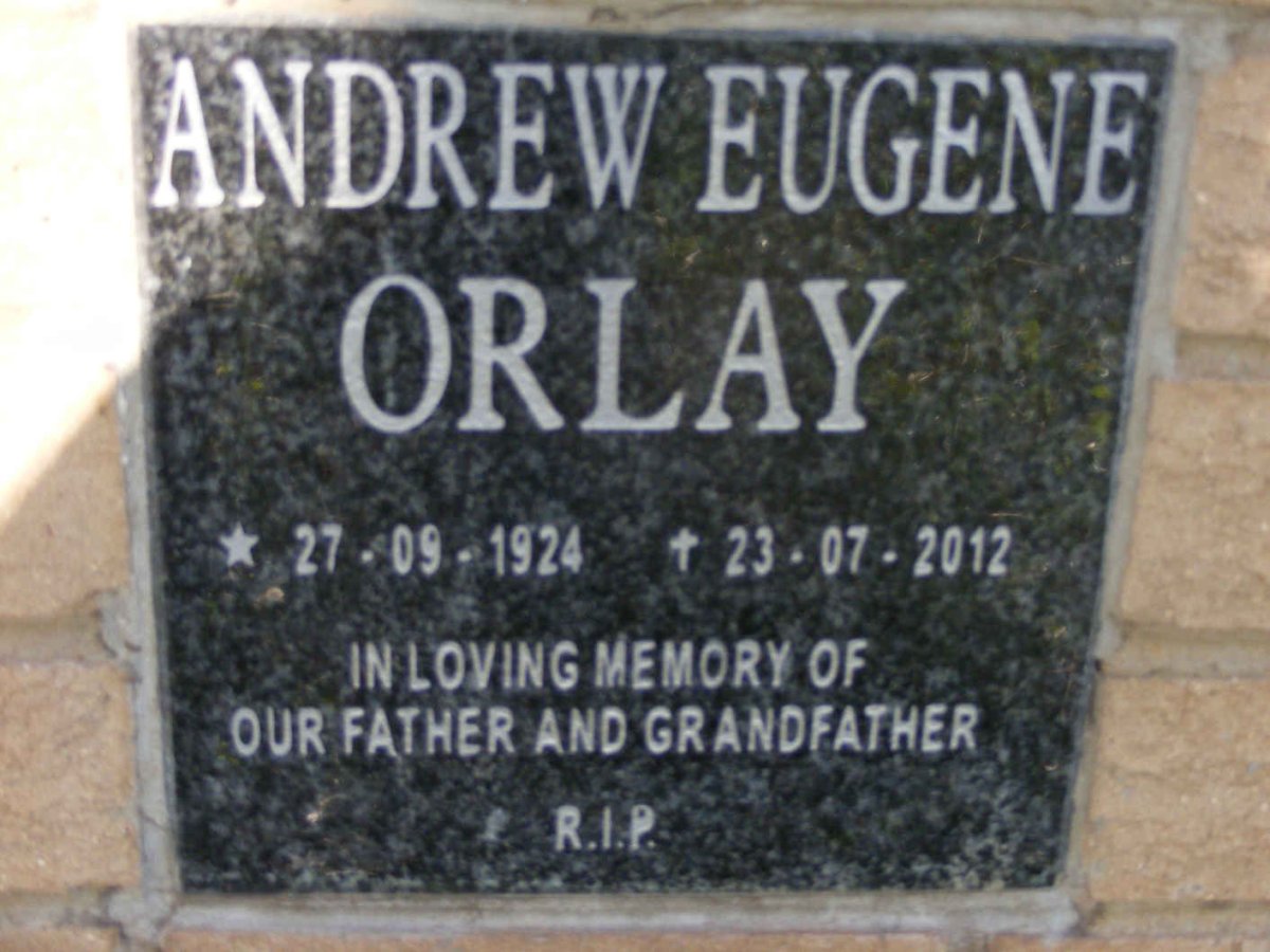 ORLAY Andrew Eugene 1924-2012