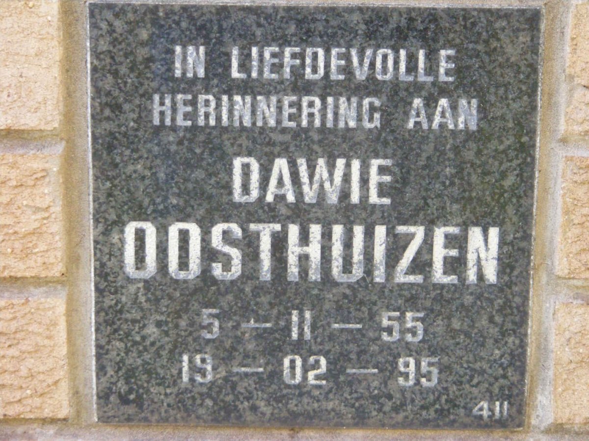 OOSTHUIZEN Dawie 1955-1995