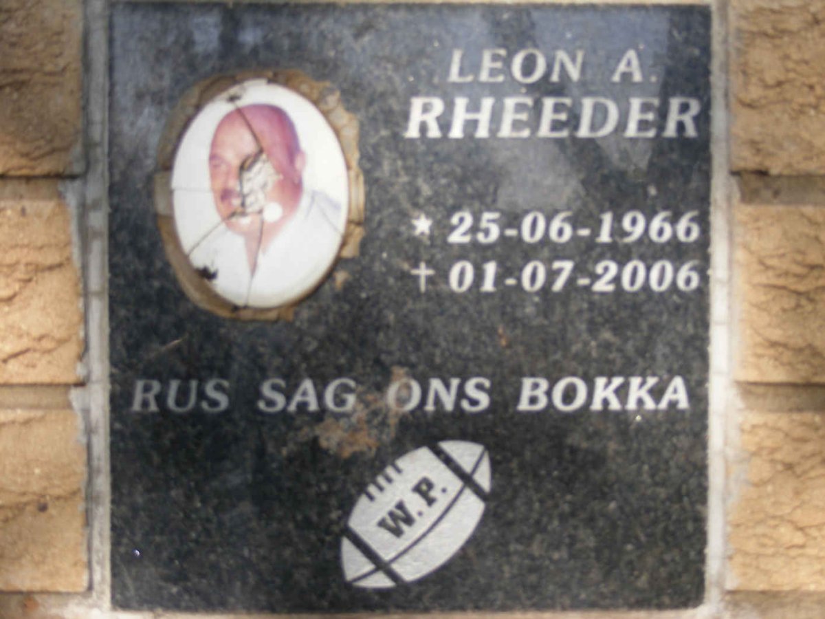 RHEEDER Leon A. 1966-2006