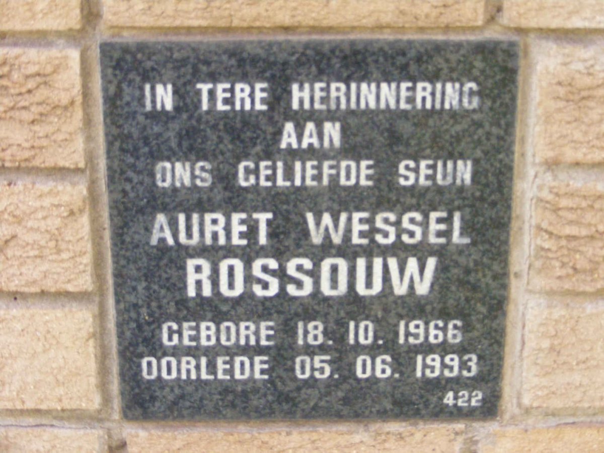 ROSSOUW Auret Wessel 1966-1993