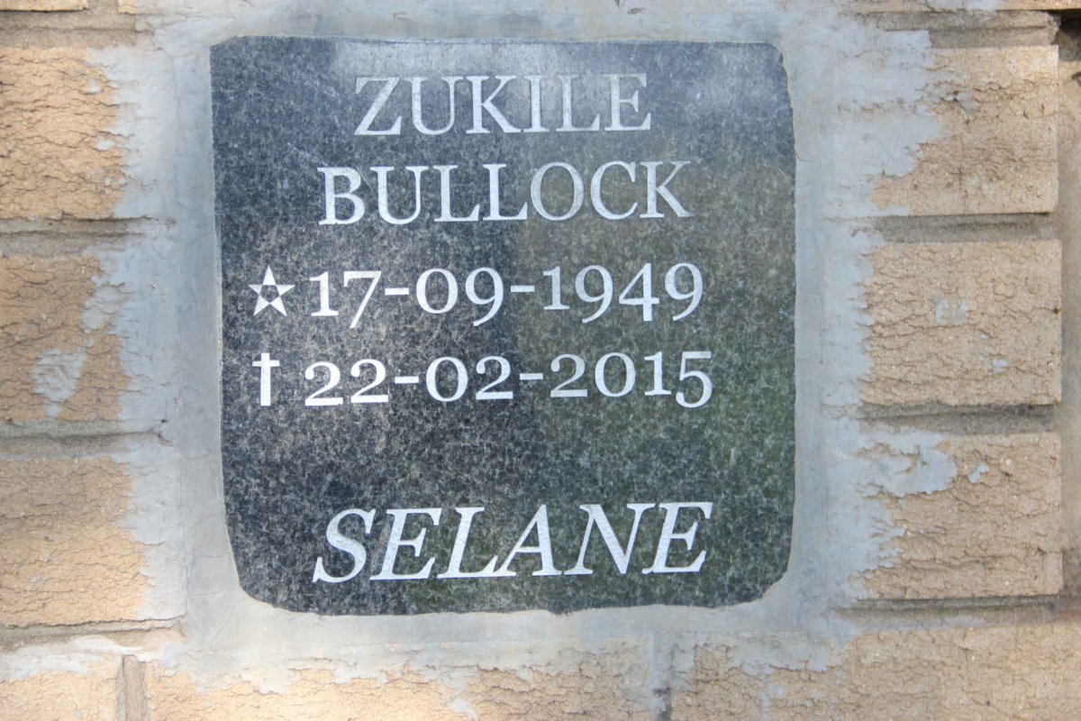 SELANE Zukile Bullock 1949-2015