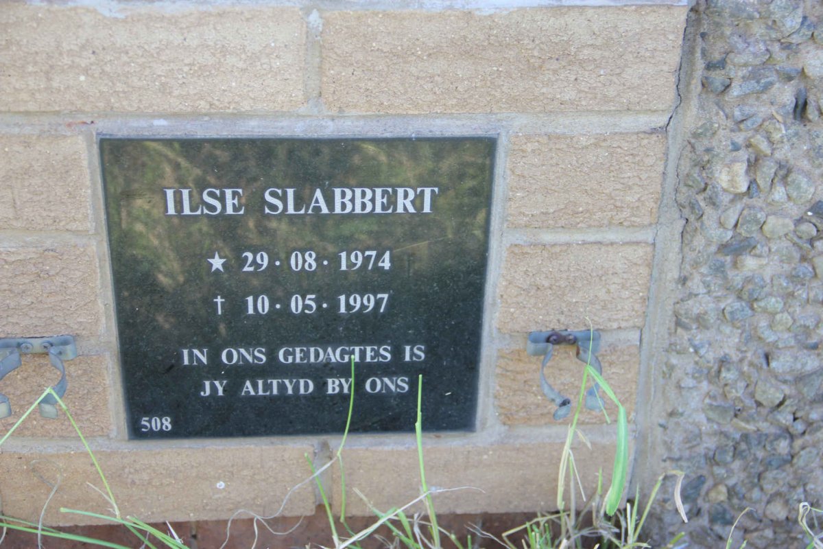 SLABBERT Ilse 1974-1997