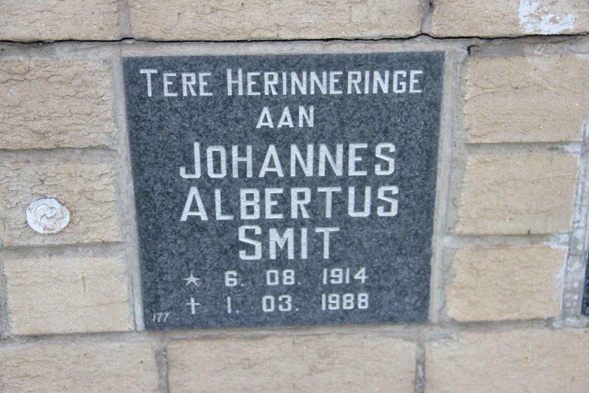 SMIT Johannes Albertus 1914-1988