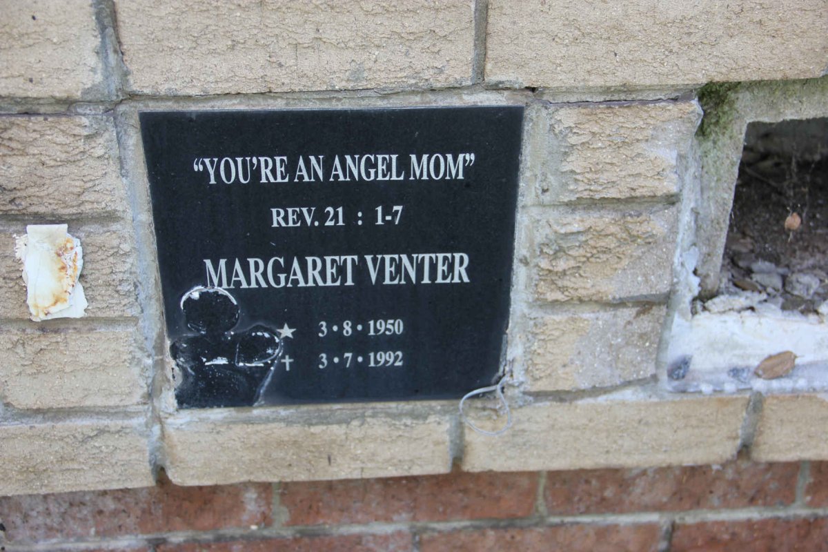 VENTER Margaret 1950-1992