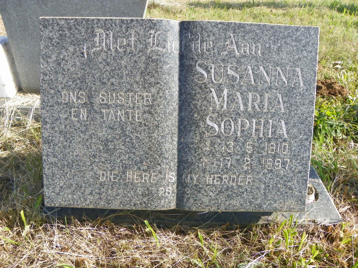 ? Susanna Maria Sophia 1910-1997