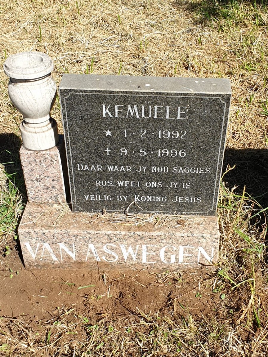 ASWEGEN Kemüele, van 1992-1966