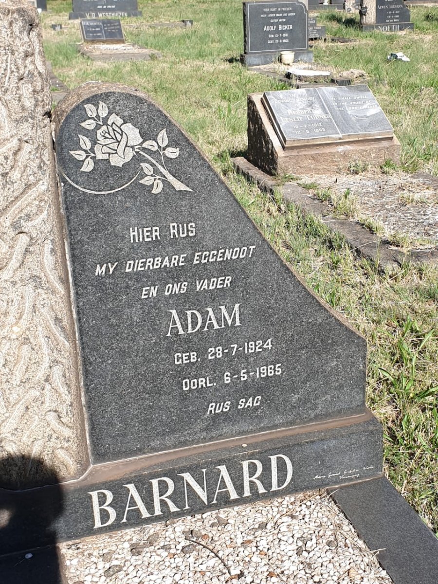 BARNARD Adam 1924-1965